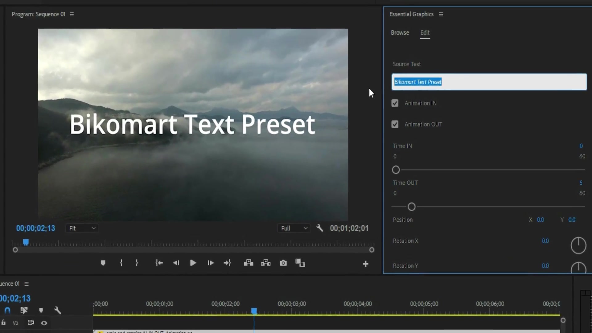 after effects text presets